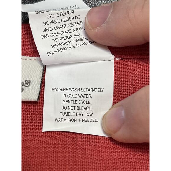 VTG Pier 1 Imports 100% Cotton Red Green White Christmas Tree Polkadot Tea Towel - Picture 11 of 11